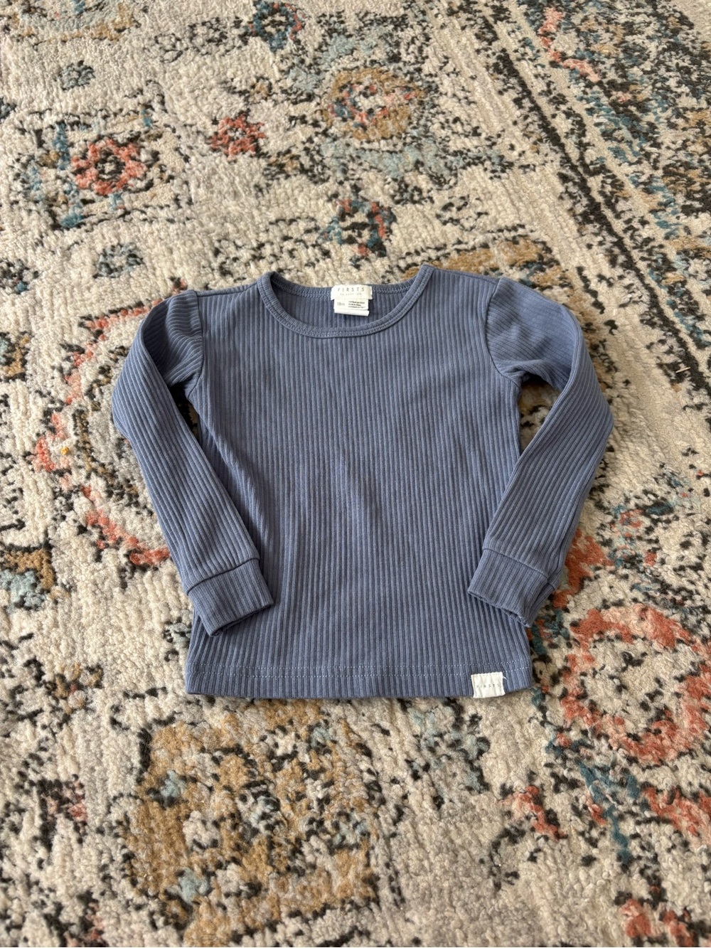 firsts by petit lem ribbed longsleeve for baby